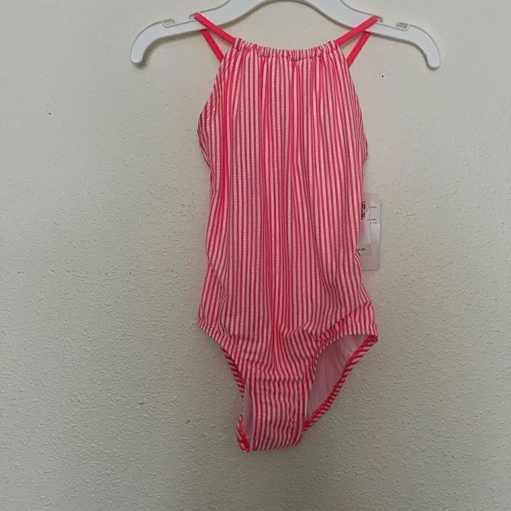Old Navy Girl  Seersucker Swimsuit size Small